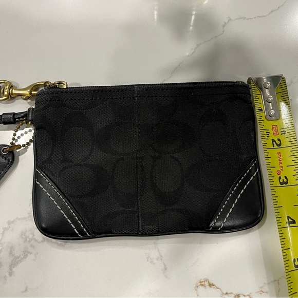 Coach Signature Logo Wristlet (Black) - Picture 6 of 9